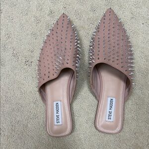 Steve Madden Blush Spiked Mules